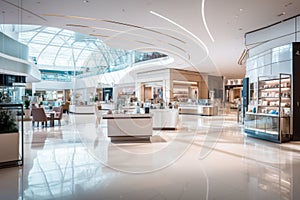 modern shopping mall contemporary interior