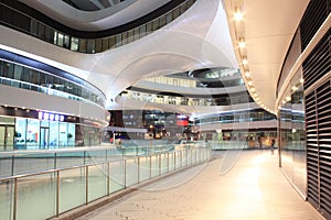 The modern shopping malls