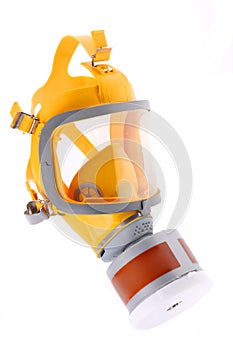 Modern silicone rubber gas mask photo