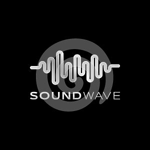 Modern Silver Sound Wave Design Icon Symbol Design Template