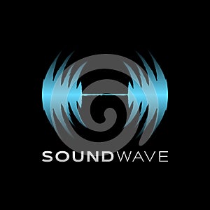 Modern Silver Sound Wave Design Icon Symbol Design Template