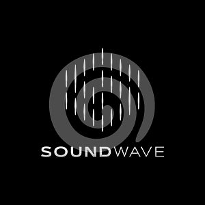 Modern Silver Sound Wave Design Icon Symbol Design Template