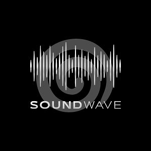 Modern Silver Sound Wave Design Icon Symbol Design Template