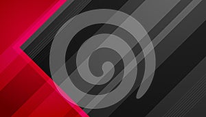 Modern simple abstract red and black contrast background. Vector abstract graphic design banner pattern background web template