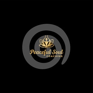 Modern simple design PEACEFUL SOUL logo design