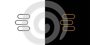 Modern and simple E logo design