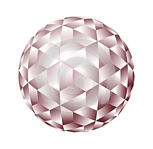 Modern simple geometric spherical pattern