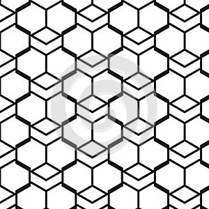 Modern simple geometric vector seamless pattern with gold line texture on white background.