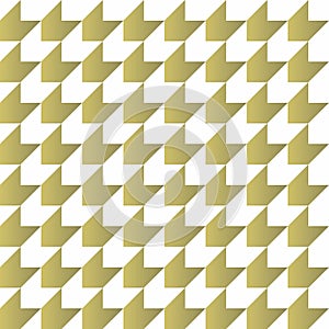 Modern simple geometric vector seamless pattern with gold texture on white background