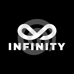 Modern infinity loop logo design