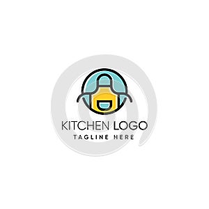 Modern simple kitchen logo design inspiration - Apron logo inspriation