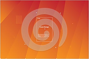 Modern and simple orange background vector illustration