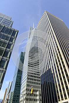 Modern skyscraper against Blue sky