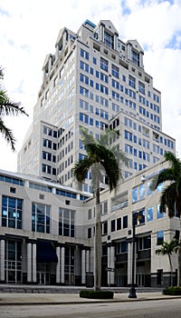 Modern Skyscraper in Downtown West Palm Beach, Florida