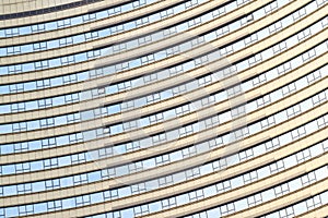 Modern skyscraper glass windows wall