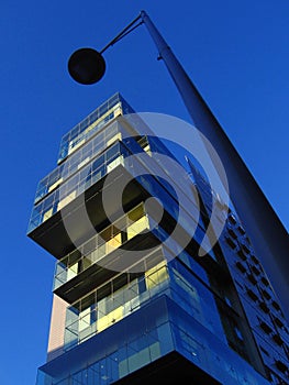 Modern skyscraper in Manchester, UK photo