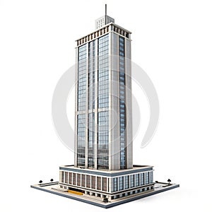 Modern skyscraper model