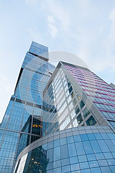 Modern skyscrapers against the sky