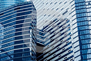 Modern skyscrapers in a business district. High rise buildings of Moscow business center Moscow - city photo