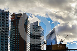 Modern skyscrapers in the city