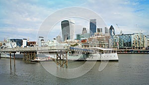 Modern skyscrapers of The City of London