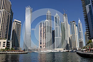 Modern skyscrapers of Dubai Marina