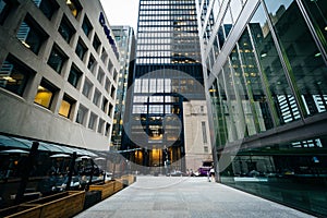 Modern skyscrapers in the Financial District of downtown Toronto