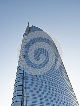 Modern skyscrapers in Milan, Porta Nuova district.