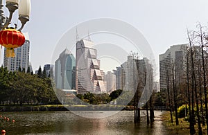 Modern skyscrapers in Shenzhen, China