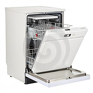 Dishwasher isolated on white background