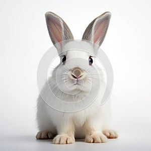 Modern And Sleek White Rabbit Associated Press Style Photo