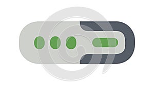 Modern Slider Toggle Switch Vector Icon for UI Controls, vector design Generative AI