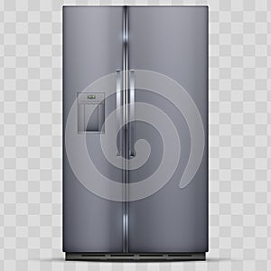 Modern Smart Fridge Freezer refrigerator.