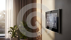 Smart Home Control Panel Automation System Interface