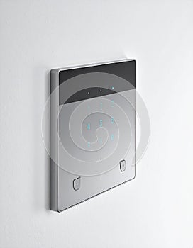 Modern Smart Home Control Panel on Wall