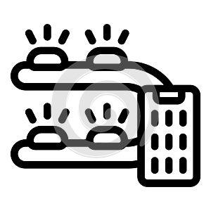 Modern smart home system is being used to control the lights