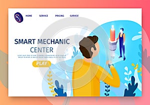 Modern Smart Mechanic Center Online Landing Page photo