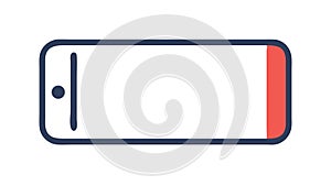 Modern Smartphone Blank Screen for Tech Apps, vector design Generative AI