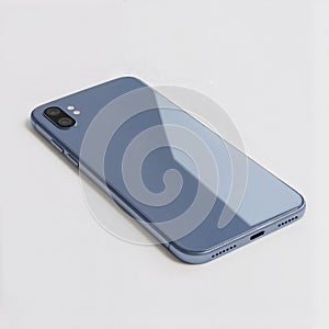 Modern Smartphone Flat-Lay on a White Background AI-generated