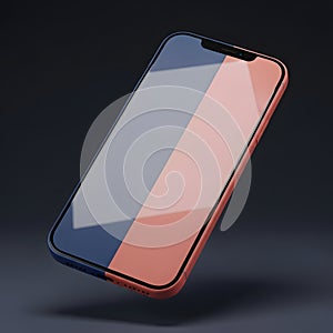 Modern smartphone with gradient design