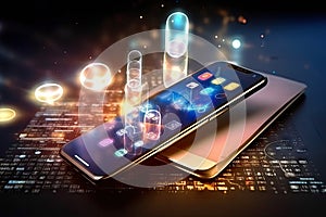 Modern smartphone representing the convergence of cutting-edge technologies