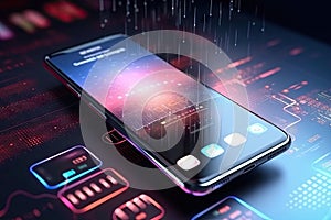 Modern smartphone representing the convergence of cutting-edge technologies