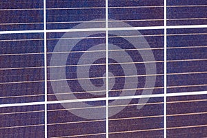 Modern solar cell close up