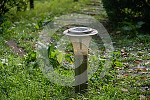 Modern solar-powered garden lamp