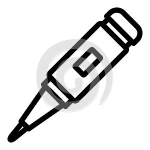 Modern soldering icon, outline style