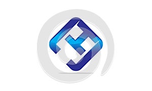 Modern Solution Letter M H