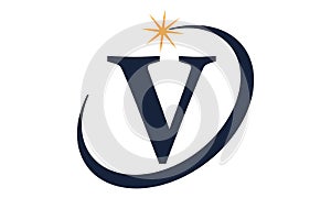 Modern Solution Letter V