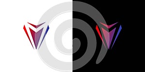 Modern and cool M logo design