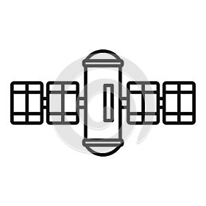 Modern space station icon outline vector. International mars station