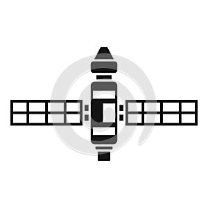 Modern space station icon simple vector. International mars station